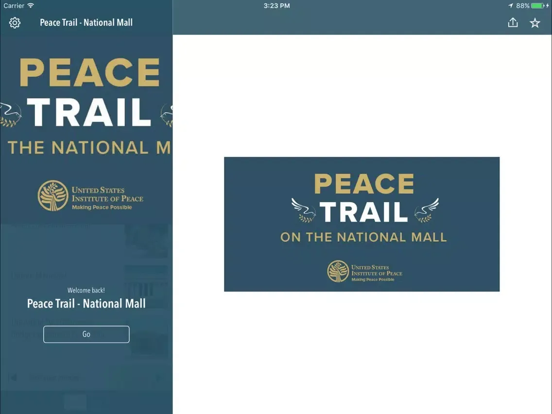 Peace Trail - National Mall iPad  Screenshots