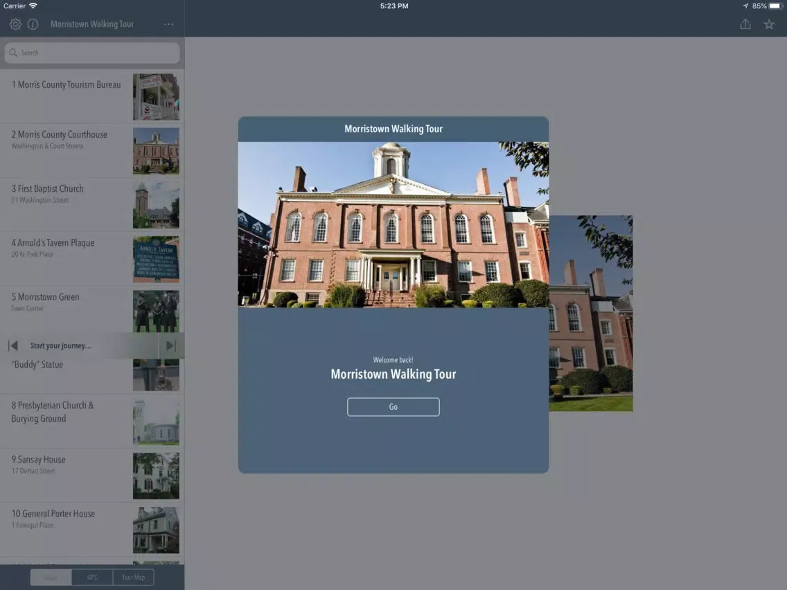 تصاویر Morristown Walking Tour iPad 