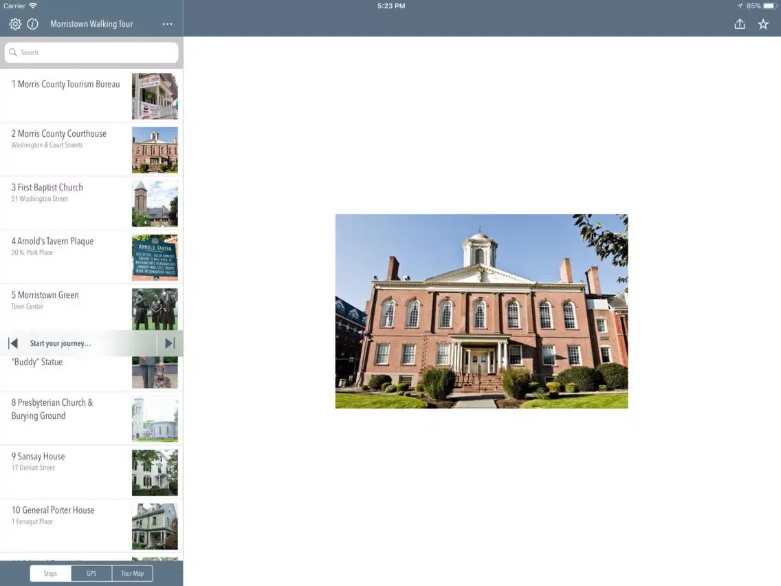 تصاویر Morristown Walking Tour iPad 