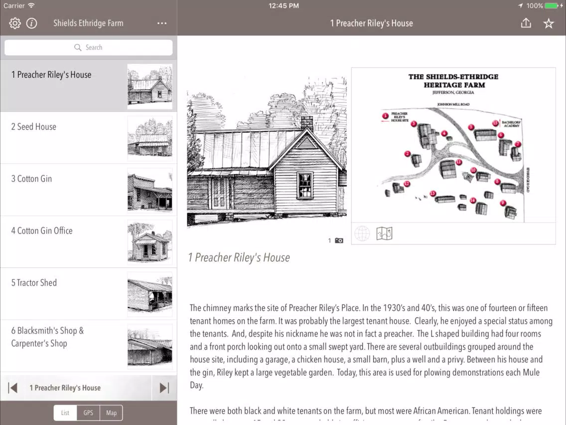 Screenshot di Shields-Ethridge Heritage Farm iPad 