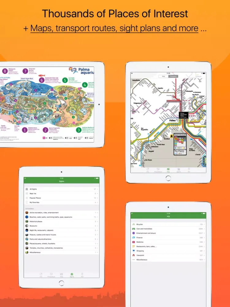 Ảnh chụp màn hình của Mallorca – advanced tourist guide & offline map iPad 