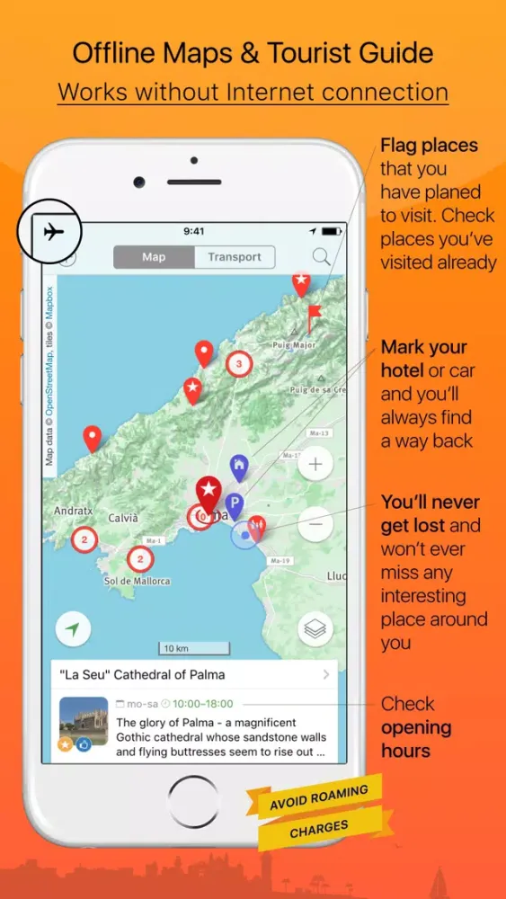 Ảnh chụp màn hình của Mallorca – advanced tourist guide & offline map