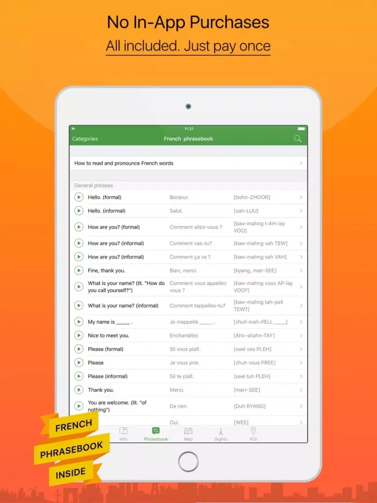 صور Paris – advanced tourist guide & offline map – Tournavigator iPad 