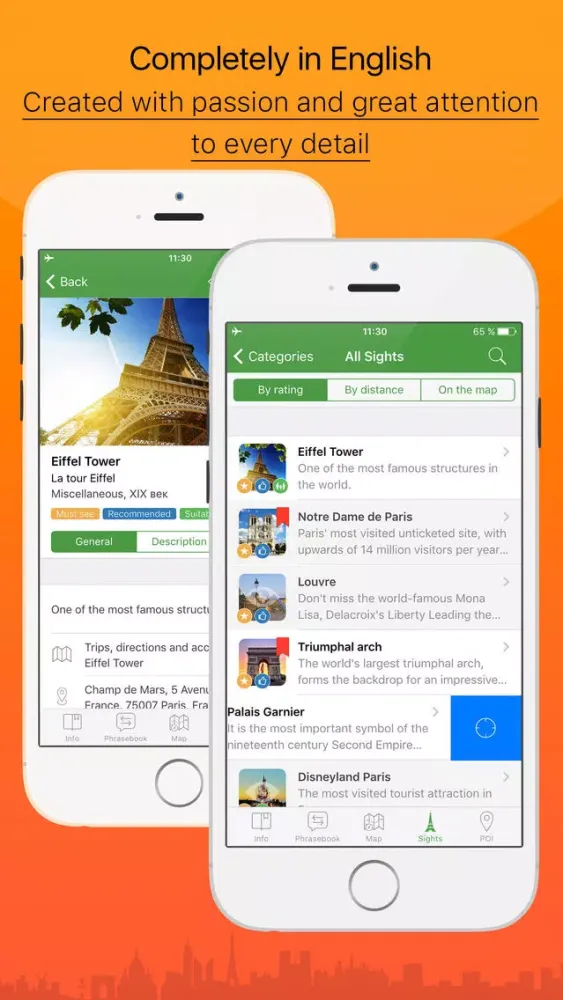 صور Paris – advanced tourist guide & offline map – Tournavigator