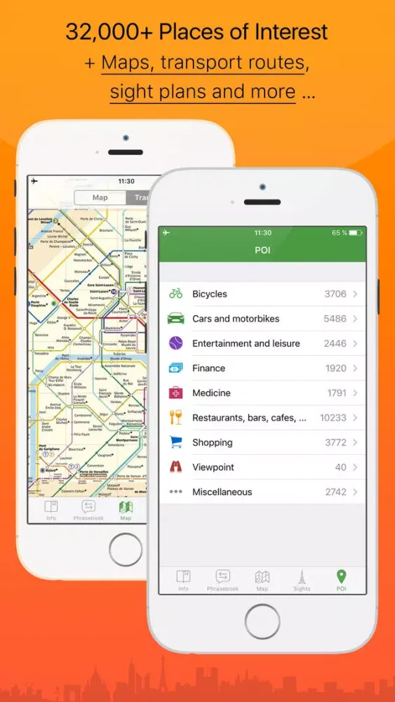 صور Paris – advanced tourist guide & offline map – Tournavigator