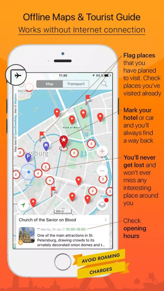 Saint Petersburg – tourist guide & offline map – Tournavigator स्क्रीनशॉट