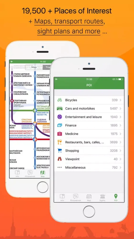 Saint Petersburg – tourist guide & offline map – Tournavigator स्क्रीनशॉट