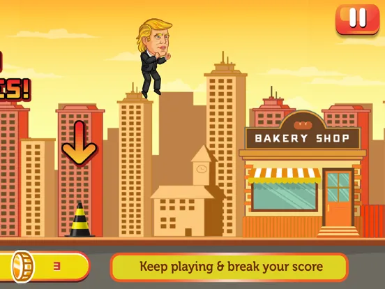Ảnh chụp màn hình của Trump Jump -Mr. President Game iPad 