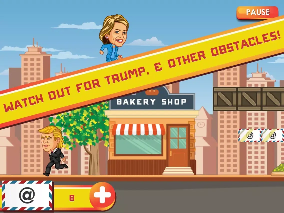 Hillary Hop - Hillary Needs Your Help! iPad  Screenshots