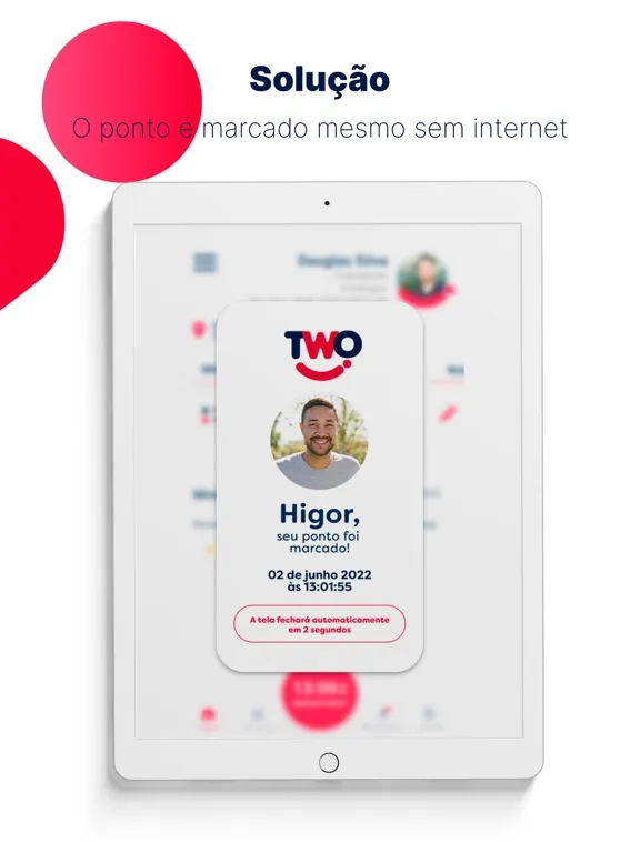 TWO - Controle de Ponto iPad  Screenshots