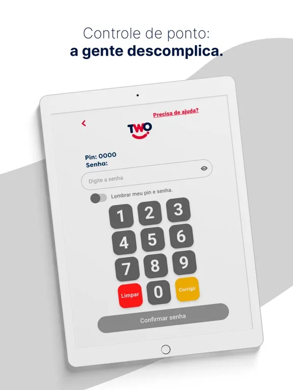 TWO - Controle de Ponto iPad  Screenshots