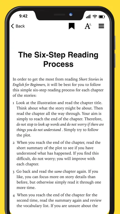 Foreign Language Graded Reader Screenshots