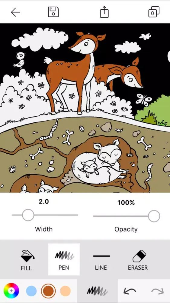 تصاویر Creative Colouring: A Colouring App for Kids