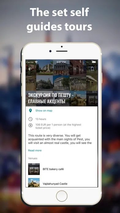 Ảnh chụp màn hình của Budapest travel map guide 2020