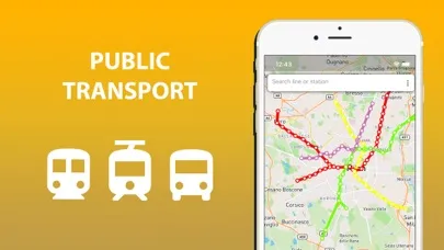 Tangkapan layar Public transport map Milan