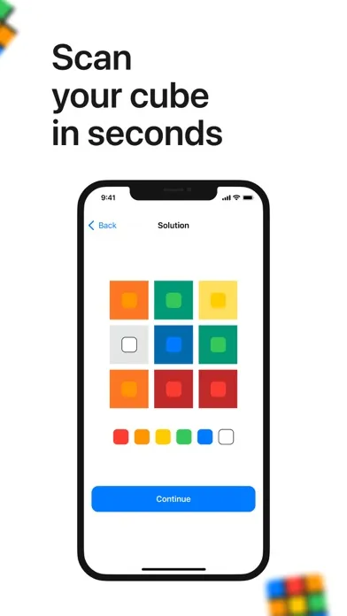 Capturas de tela do Rubiks Cube Solver - A Solver