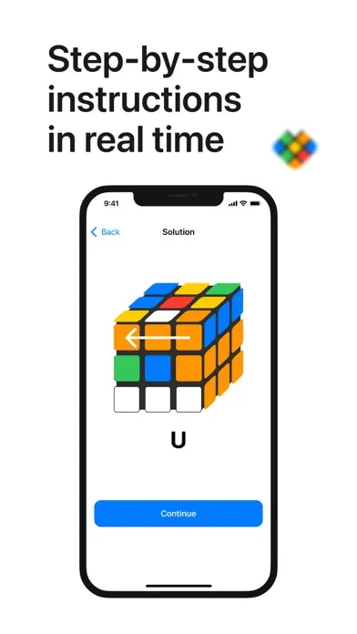 Capturas de tela do Rubiks Cube Solver - A Solver