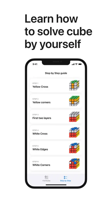 Capturas de tela do Rubiks Cube Solver - A Solver