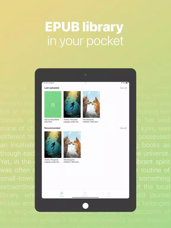 EPUB Reader - Ebook Reader iPad 應用截圖