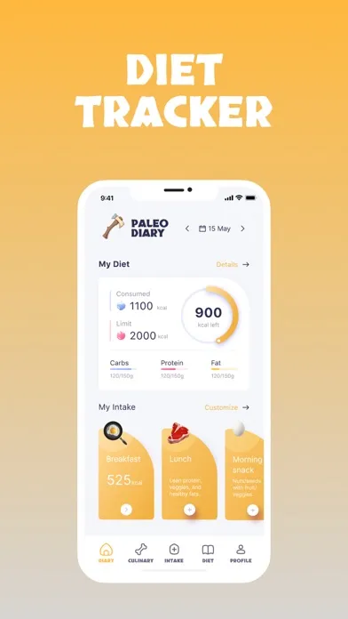 Tangkapan skrin Paleo Diet App - Paleo Tracker