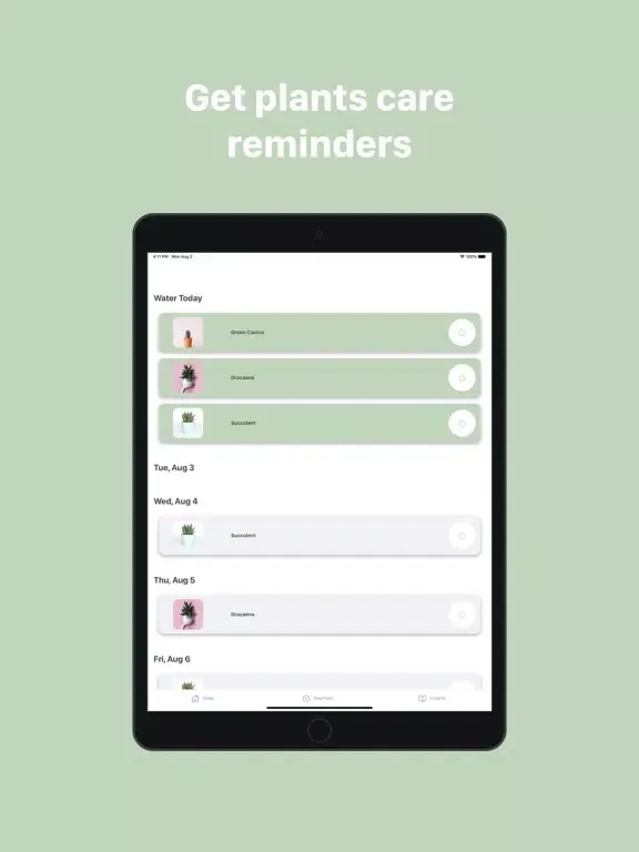 Plant Care App iPad 應用截圖
