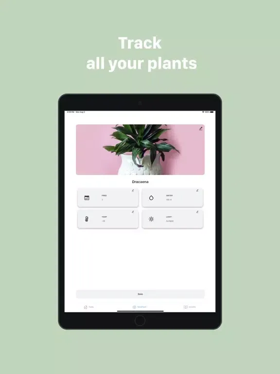 Plant Care App iPad 應用截圖