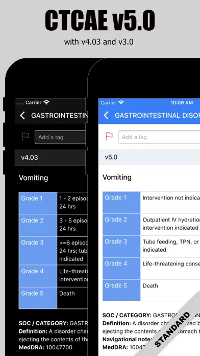 ภาพหน้าจอของ CTCAE plus