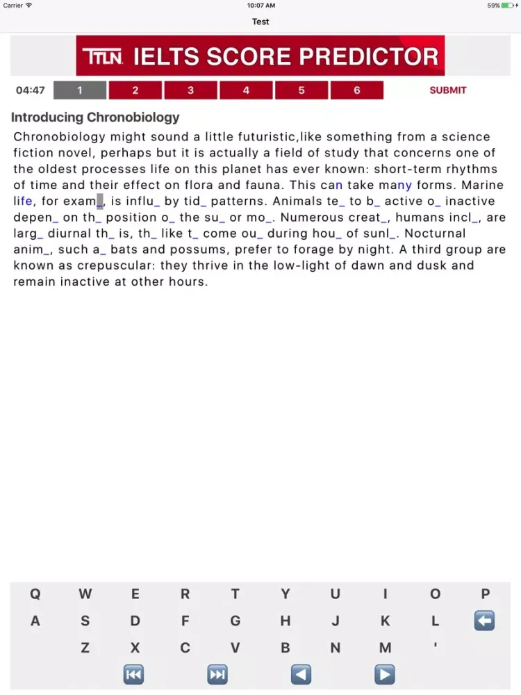 IELTS Score Predictor iPad  스크린샷