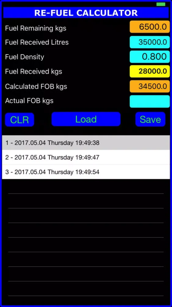 ReFuelCalc应用截图