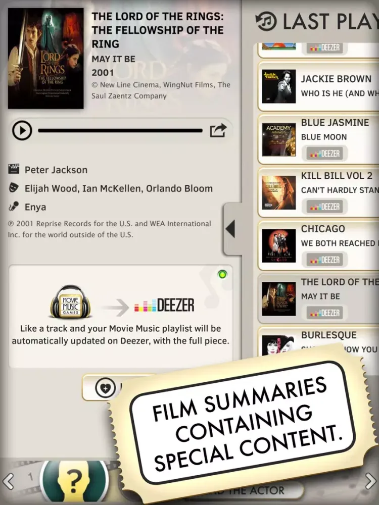 Movie Music Games iPad 應用截圖