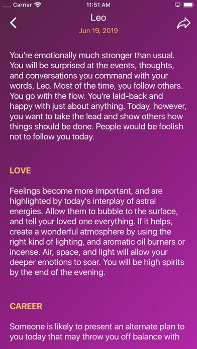 Скриншоты Daily Horoscope - Tarot Reader