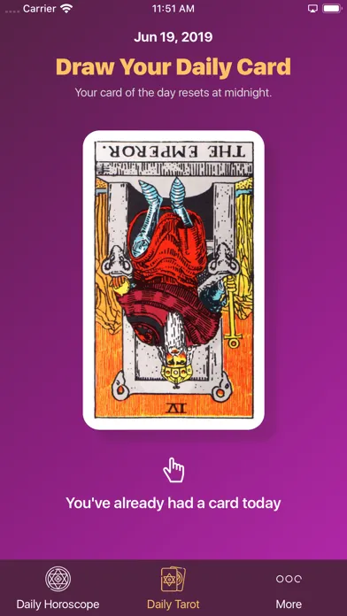 Скриншоты Daily Horoscope - Tarot Reader