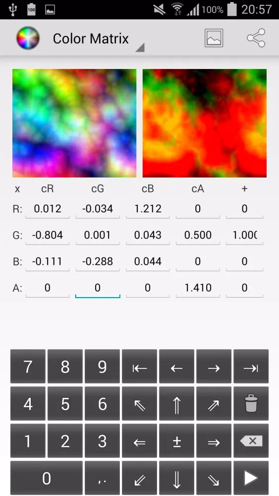 Ảnh chụp màn hình của Color Filters in Android SDK