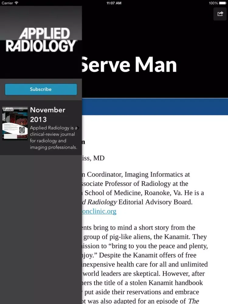 Screenshot di Applied Radiology iPad 