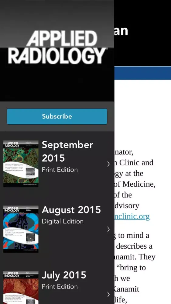 Screenshot di Applied Radiology