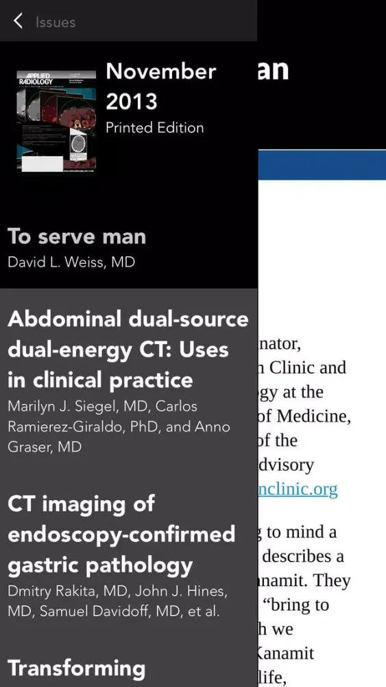 Screenshot di Applied Radiology