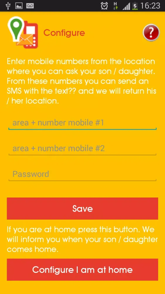 Where is my son/daughter? Screenshots