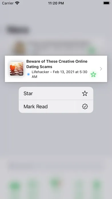 Screenshot di Nera News Reader