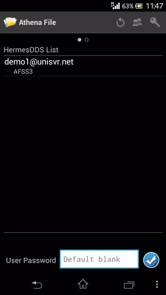 Tangkapan layar Athena File