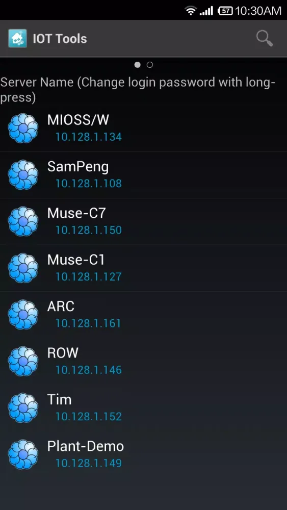Capturas de pantalla de IOT Tools