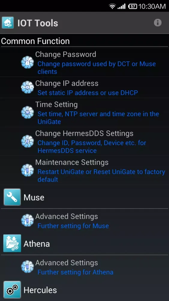 Capturas de pantalla de IOT Tools