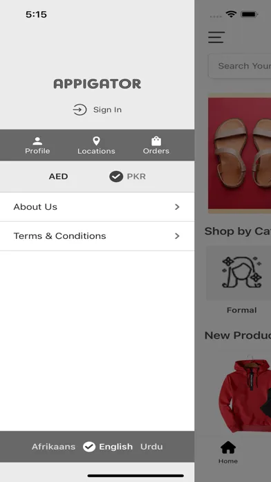 Captures d'écran de Appigator mobile app builder