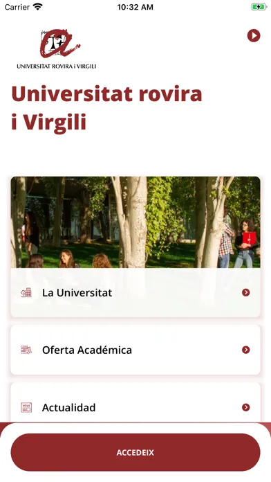 Capturas de pantalla de URV - Univ. Rovira i Virgili