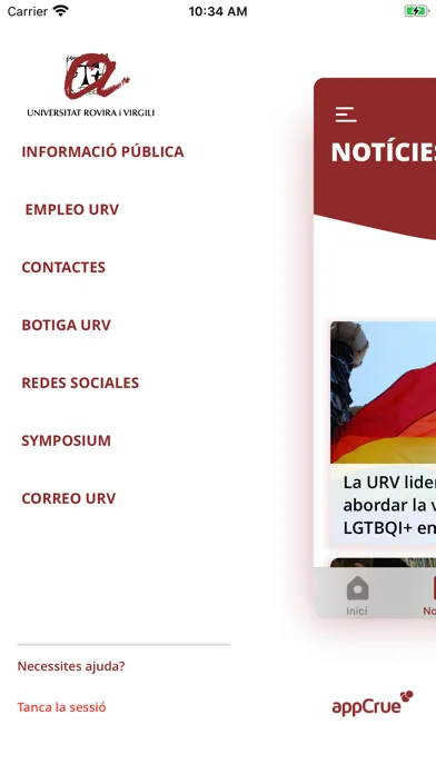 Capturas de pantalla de URV - Univ. Rovira i Virgili