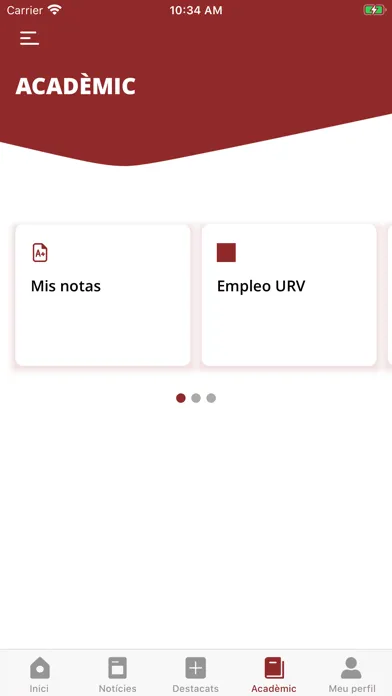 Capturas de pantalla de URV - Univ. Rovira i Virgili