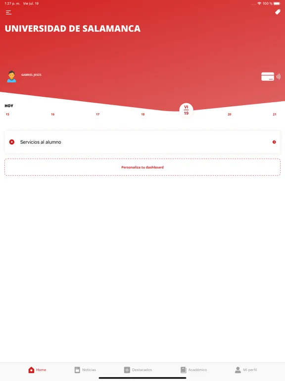 Capturas de pantalla de USAL App Universidad Salamanca iPad 