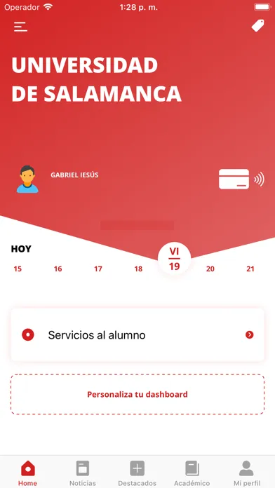 Capturas de pantalla de USAL App Universidad Salamanca