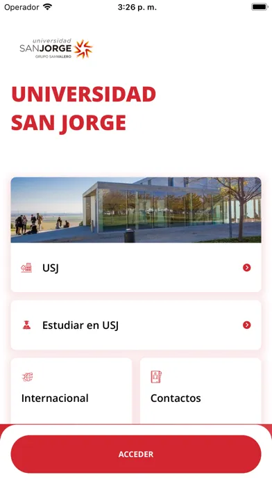 Captures d'écran de Universidad San Jorge