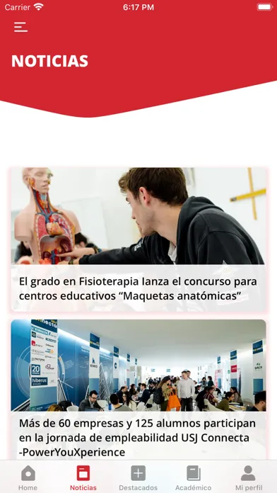 Captures d'écran de Universidad San Jorge
