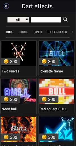 Capturas de tela do VDarts Players